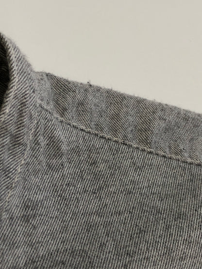 【中古品】【メンズ】 AND WANDER アンドワンダー DRY LINEN SHIRT ドライ リネン シャツ ノーカラー 長袖シャツ ロングスリーブ 144-261003-AS-31-hon サイズ：下記参照 カラー：グレー 万代Net店