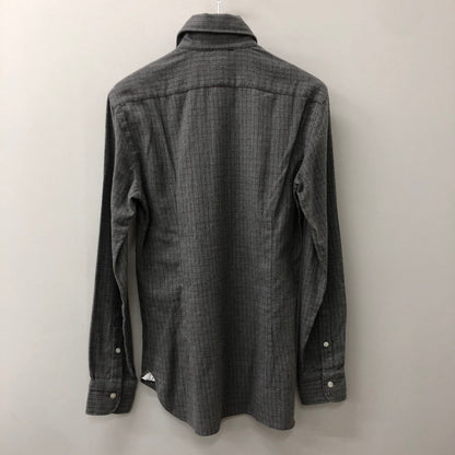 【中古品】【メンズ】 BARBA バルバ COTTON L/S SHIRT LIU266U01551Q コットン ロングスリーブ シャツ トップス 長袖 147-250914-ts-21-tei サイズ：15-38 カラー：チェック 万代Net店