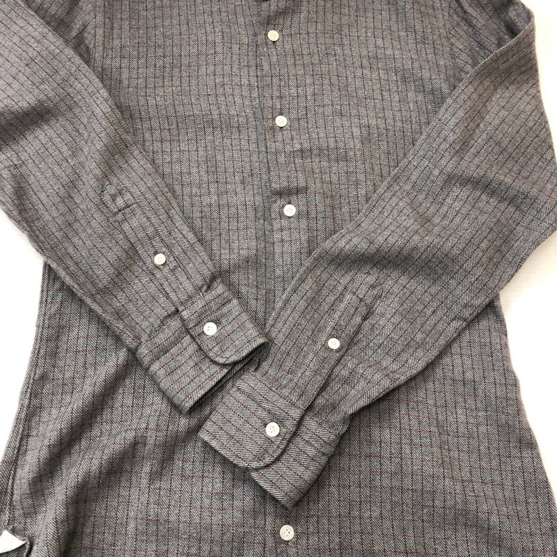 【中古品】【メンズ】 BARBA バルバ COTTON L/S SHIRT LIU266U01551Q コットン ロングスリーブ シャツ トップス 長袖 147-250914-ts-21-tei サイズ：15-38 カラー：チェック 万代Net店