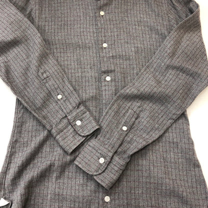【中古品】【メンズ】 BARBA バルバ COTTON L/S SHIRT LIU266U01551Q コットン ロングスリーブ シャツ トップス 長袖 147-250914-ts-21-tei サイズ：15-38 カラー：チェック 万代Net店