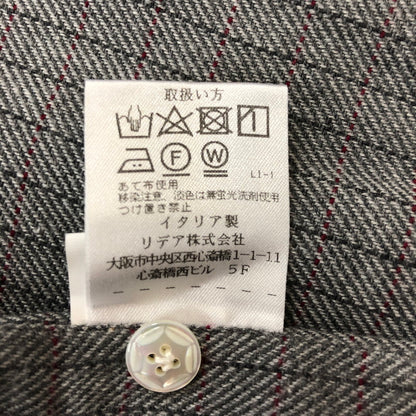 【中古品】【メンズ】 BARBA バルバ COTTON L/S SHIRT LIU266U01551Q コットン ロングスリーブ シャツ トップス 長袖 147-250914-ts-21-tei サイズ：15-38 カラー：チェック 万代Net店