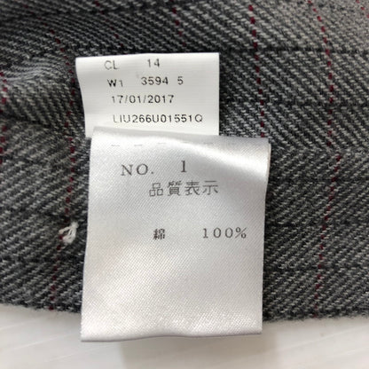 【中古品】【メンズ】 BARBA バルバ COTTON L/S SHIRT LIU266U01551Q コットン ロングスリーブ シャツ トップス 長袖 147-250914-ts-21-tei サイズ：15-38 カラー：チェック 万代Net店