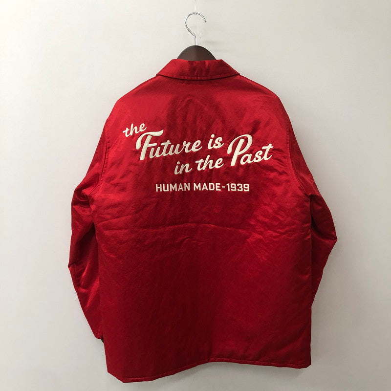【中古品】【メンズ】 HUMANMADE ヒューマンメイド 24AW SATIN JACKET HM28JK046 サテン ジャケット ライトアウター 142-250827-KS-05-fuzh サイズ：L カラー：レッド 万代Net店