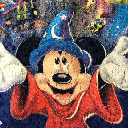 【中古品】【メンズ】 WALT DISNEY ウォルト・ディズニー 90's PRINT LOGO PULLOVER SWEAT 90年代 プリント ロゴ プルオーバー スウェット トップス トレーナー 145-250829-KS-12-fuz サイズ：M カラー：ブルー 万代Net店