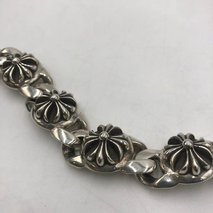 【中古品】【メンズ】 CHROME HEARTS クロムハーツ 6LINK CROSS BALL BRACELET シックスリンク クロスボール ブレスレット アクセサリー シルバーアクセサリー 190-250904-KS-10-tei カラー：シルバー 万代Net店