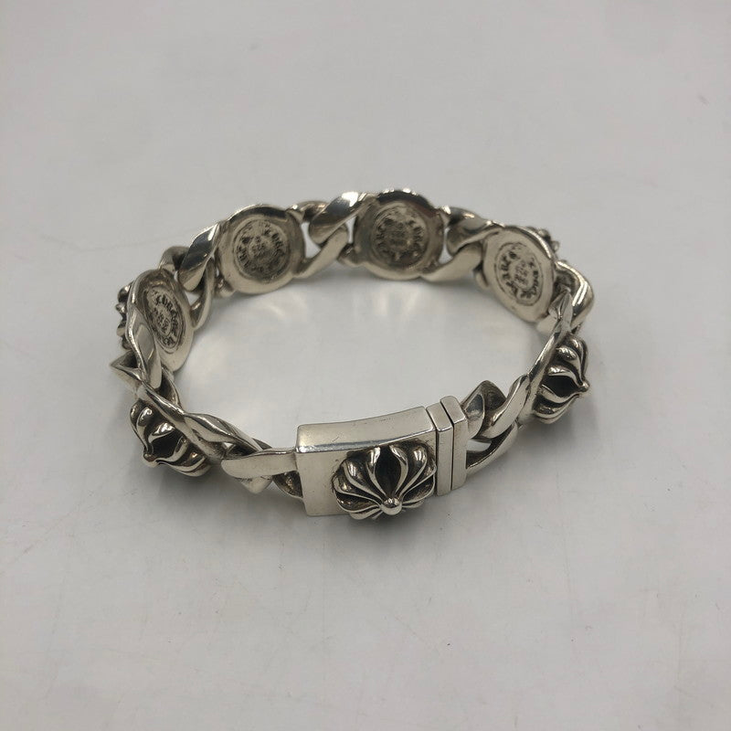 【中古品】【メンズ】 CHROME HEARTS クロムハーツ 6LINK CROSS BALL BRACELET シックスリンク クロスボール ブレスレット アクセサリー シルバーアクセサリー 190-250904-KS-10-tei カラー：シルバー 万代Net店