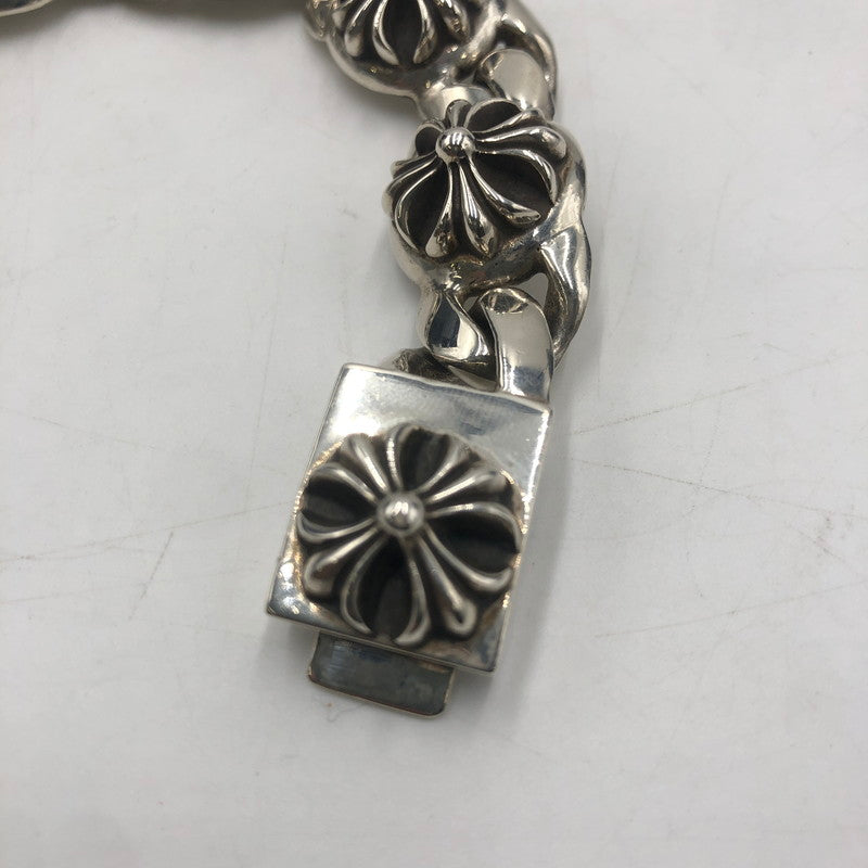 【中古品】【メンズ】 CHROME HEARTS クロムハーツ 6LINK CROSS BALL BRACELET シックスリンク クロスボール ブレスレット アクセサリー シルバーアクセサリー 190-250904-KS-10-tei カラー：シルバー 万代Net店