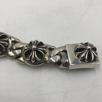 【中古品】【メンズ】 CHROME HEARTS クロムハーツ 6LINK CROSS BALL BRACELET シックスリンク クロスボール ブレスレット アクセサリー シルバーアクセサリー 190-250904-KS-10-tei カラー：シルバー 万代Net店