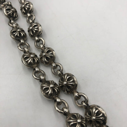 【中古品】【メンズ】 CHROME HEARTS クロムハーツ 1B TNY CHAIN CROSS NECKLACE ワンボール タイニー チェイン クロス ネックレス アクセサリー 190-250904-KS-12-tei カラー：シルバー 万代Net店