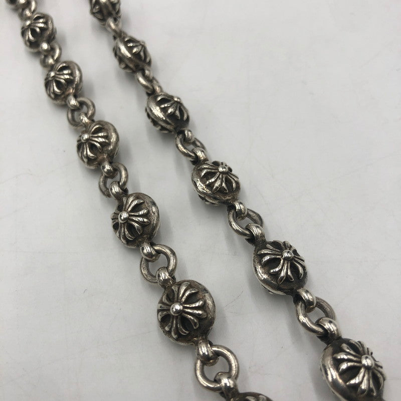 【中古品】【メンズ】 CHROME HEARTS クロムハーツ 1B TNY CHAIN CROSS NECKLACE ワンボール タイニー チェイン クロス ネックレス アクセサリー 190-250904-KS-12-tei カラー：シルバー 万代Net店