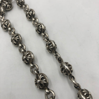 【中古品】【メンズ】 CHROME HEARTS クロムハーツ 1B TNY CHAIN CROSS NECKLACE ワンボール タイニー チェイン クロス ネックレス アクセサリー 190-250904-KS-12-tei カラー：シルバー 万代Net店