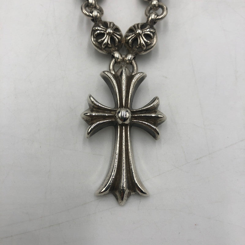 【中古品】【メンズ】 CHROME HEARTS クロムハーツ 1B TNY CHAIN CROSS NECKLACE ワンボール タイニー チェイン クロス ネックレス アクセサリー 190-250904-KS-12-tei カラー：シルバー 万代Net店