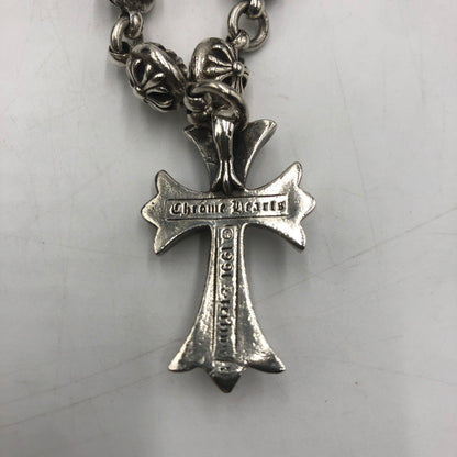 【中古品】【メンズ】 CHROME HEARTS クロムハーツ 1B TNY CHAIN CROSS NECKLACE ワンボール タイニー チェイン クロス ネックレス アクセサリー 190-250904-KS-12-tei カラー：シルバー 万代Net店