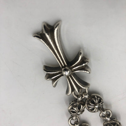 【中古品】【メンズ】 CHROME HEARTS クロムハーツ 1B TNY CHAIN CROSS NECKLACE ワンボール タイニー チェイン クロス ネックレス アクセサリー 190-250904-KS-12-tei カラー：シルバー 万代Net店