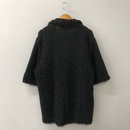 【中古品】【メンズ】 LIBERAL ARTS リベラル アーツ TWEED S/S SHIRT LA-05-03-0223 ツイード ショートスリーブ シャツ トップス 142-250915-ts-02-tei サイズ：M カラー：ブラック 万代Net店