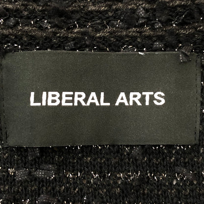 【中古品】【メンズ】 LIBERAL ARTS リベラル アーツ TWEED S/S SHIRT LA-05-03-0223 ツイード ショートスリーブ シャツ トップス 142-250915-ts-02-tei サイズ：M カラー：ブラック 万代Net店