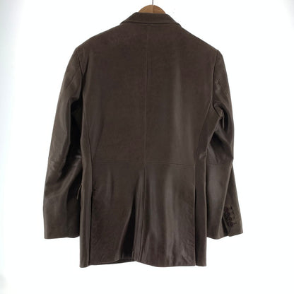 【中古品】【メンズ】 BURBERRYバーバリー BME73-504-57 ラムレザー テーラードジャケット ブラウン M 141-260730-ny-10-fuzh サイズ：M カラー：ブラウ 万代Net店