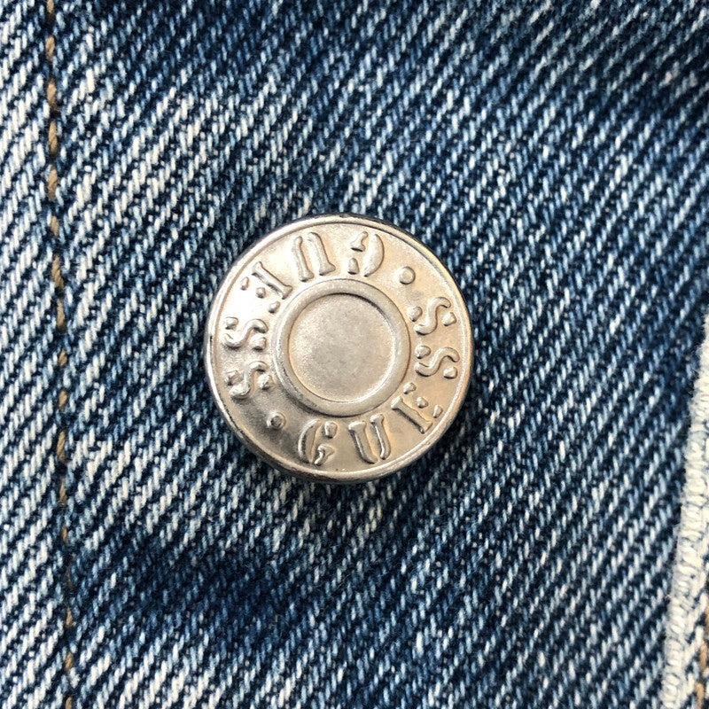 【中古品】【メンズ】 GUESS JEANS ゲスジーンズ 90’s DENIM JACKET 10807 90年代 デニムジャケット アウター Gジャン 無地 147-250914-ts-26-tei サイズ：XL カラー：インディゴ 万代Net店