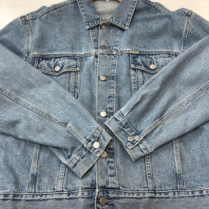 【中古品】【メンズ】 GUESS JEANS ゲスジーンズ 90’s DENIM JACKET 10807 90年代 デニムジャケット アウター Gジャン 無地 147-250914-ts-26-tei サイズ：XL カラー：インディゴ 万代Net店