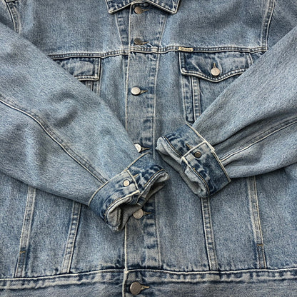 【中古品】【メンズ】 GUESS JEANS ゲスジーンズ 90’s DENIM JACKET 10807 90年代 デニムジャケット アウター Gジャン 無地 147-250914-ts-26-tei サイズ：XL カラー：インディゴ 万代Net店