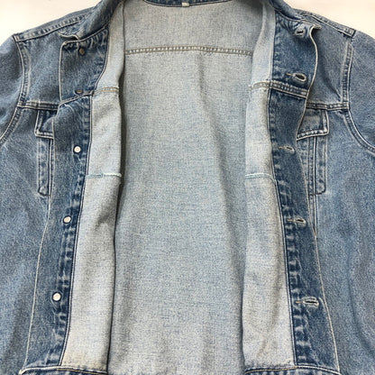 【中古品】【メンズ】 GUESS JEANS ゲスジーンズ 90’s DENIM JACKET 10807 90年代 デニムジャケット アウター Gジャン 無地 147-250914-ts-26-tei サイズ：XL カラー：インディゴ 万代Net店