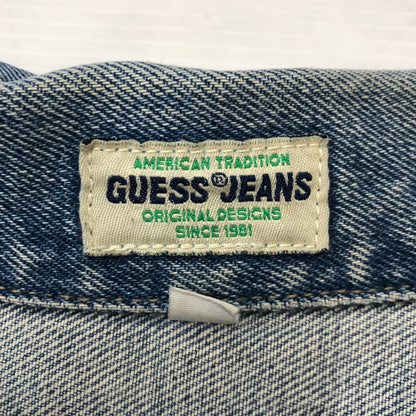 【中古品】【メンズ】 GUESS JEANS ゲスジーンズ 90’s DENIM JACKET 10807 90年代 デニムジャケット アウター Gジャン 無地 147-250914-ts-26-tei サイズ：XL カラー：インディゴ 万代Net店