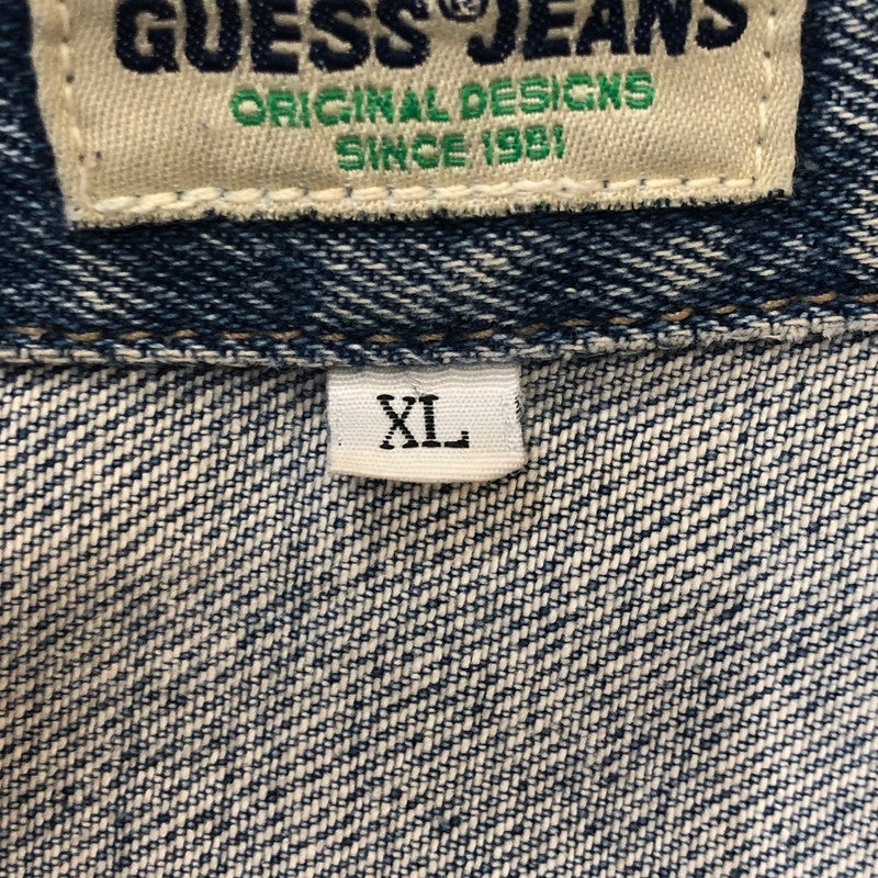 【中古品】【メンズ】 GUESS JEANS ゲスジーンズ 90’s DENIM JACKET 10807 90年代 デニムジャケット アウター Gジャン 無地 147-250914-ts-26-tei サイズ：XL カラー：インディゴ 万代Net店