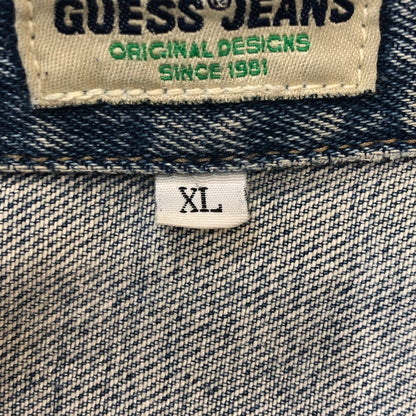 【中古品】【メンズ】 GUESS JEANS ゲスジーンズ 90’s DENIM JACKET 10807 90年代 デニムジャケット アウター Gジャン 無地 147-250914-ts-26-tei サイズ：XL カラー：インディゴ 万代Net店