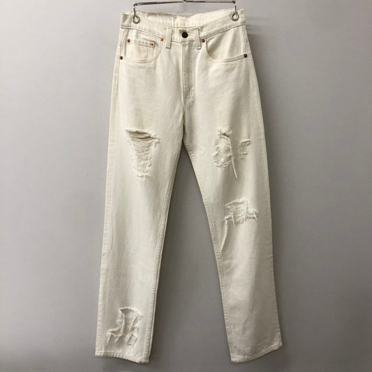 【中古品】【メンズ】 Levi's リーバイス 90’s 505 DENIM PANTS MADE IN USA 505-0251 90年代 505 デニムパンツ ボトムス ジーンズ USA製 ボタン裏553 156-250915-ts-21-tei サイズ：W29L34 カラー：ホワイト 万代Net店