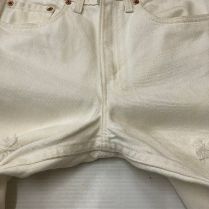 【中古品】【メンズ】 Levi's リーバイス 90’s 505 DENIM PANTS MADE IN USA 505-0251 90年代 505 デニムパンツ ボトムス ジーンズ USA製 ボタン裏553 156-250915-ts-21-tei サイズ：W29L34 カラー：ホワイト 万代Net店