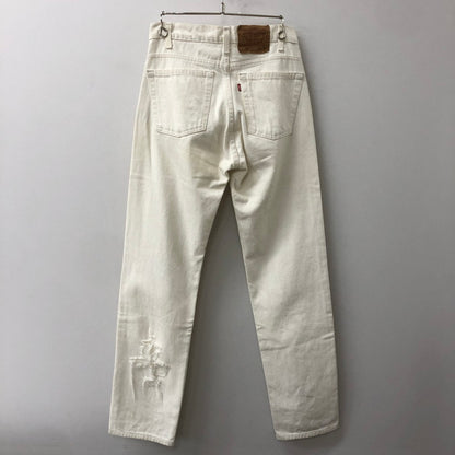 【中古品】【メンズ】 Levi's リーバイス 90’s 505 DENIM PANTS MADE IN USA 505-0251 90年代 505 デニムパンツ ボトムス ジーンズ USA製 ボタン裏553 156-250915-ts-21-tei サイズ：W29L34 カラー：ホワイト 万代Net店