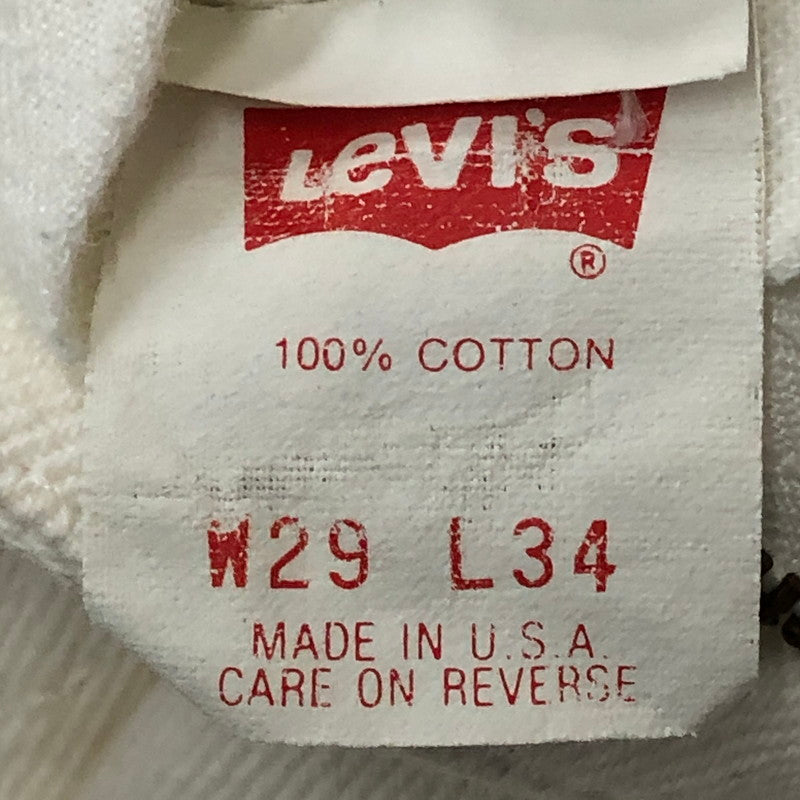 【中古品】【メンズ】 Levi's リーバイス 90’s 505 DENIM PANTS MADE IN USA 505-0251 90年代 505 デニムパンツ ボトムス ジーンズ USA製 ボタン裏553 156-250915-ts-21-tei サイズ：W29L34 カラー：ホワイト 万代Net店