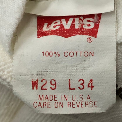【中古品】【メンズ】 Levi's リーバイス 90’s 505 DENIM PANTS MADE IN USA 505-0251 90年代 505 デニムパンツ ボトムス ジーンズ USA製 ボタン裏553 156-250915-ts-21-tei サイズ：W29L34 カラー：ホワイト 万代Net店