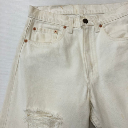 【中古品】【メンズ】 Levi's リーバイス 90’s 505 DENIM PANTS MADE IN USA 505-0251 90年代 505 デニムパンツ ボトムス ジーンズ USA製 ボタン裏553 156-250915-ts-21-tei サイズ：W29L34 カラー：ホワイト 万代Net店