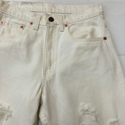 【中古品】【メンズ】 Levi's リーバイス 90’s 505 DENIM PANTS MADE IN USA 505-0251 90年代 505 デニムパンツ ボトムス ジーンズ USA製 ボタン裏553 156-250915-ts-21-tei サイズ：W29L34 カラー：ホワイト 万代Net店