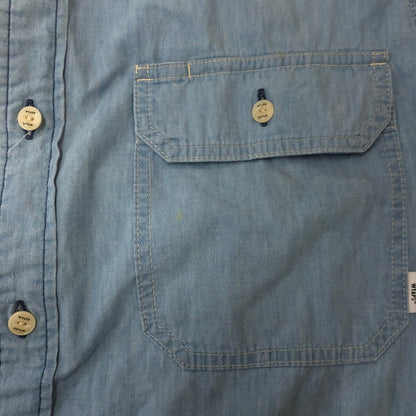【中古品】【メンズ】 WTAPS ダブルタップス CB/LS/COTTON. CHAMBRAY 242WVDT-SHM02 CB ロングスリーブ コットン シャンブレー 長袖 トップス 142-250831-ks-07-fuz サイズ：03 カラー：ブルー 万代Net店