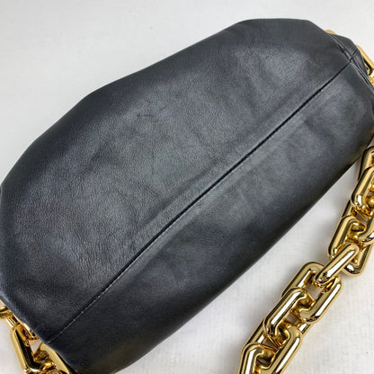 【中古品】【レディース】 BOTTEGA VENETA ボッテガ・ヴェネタ LEATHER CHAIN SHOULDERBAG レザーチェーン ショルダーバッグ BLACK ※保存袋付き カバン ※金属部スレ・保存袋汚れあり 180-260822-io-14-fuzh 万代Net店