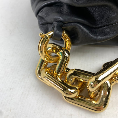 【中古品】【レディース】 BOTTEGA VENETA ボッテガ・ヴェネタ LEATHER CHAIN SHOULDERBAG レザーチェーン ショルダーバッグ BLACK ※保存袋付き カバン ※金属部スレ・保存袋汚れあり 180-260822-io-14-fuzh 万代Net店