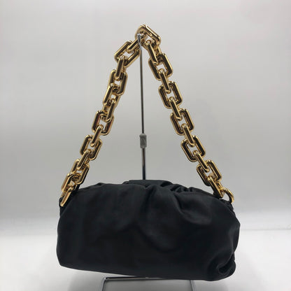 【中古品】【レディース】 BOTTEGAVENETA ボッテガヴェネタ LEATHER CHAIN SHOULDER BAG レザー チェーン ショルダー バッグ カバン 180-251001-KS-07-tei カラー：ブラック 万代Net店