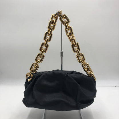 【中古品】【レディース】 BOTTEGAVENETA ボッテガヴェネタ LEATHER CHAIN SHOULDER BAG レザー チェーン ショルダー バッグ カバン 180-251001-KS-07-tei カラー：ブラック 万代Net店
