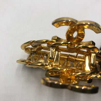 【中古品】【レディース】 CHANEL シャネル ココマーク ヘアークリップ 98P 髪留め ヘアアクセサリー 髪飾り 182-250904-KS-09-tei カラー：ゴールド 万代Net店