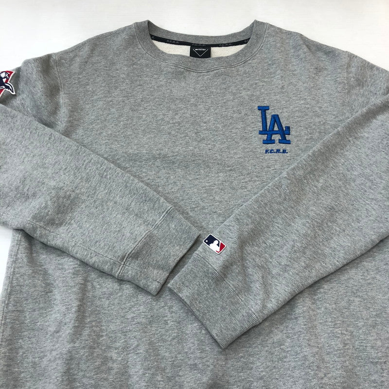 【中古品】【メンズ】 MLB TOUR TEAM CREWNECK SWEAT FCRB-212024 エムエルビー ツアー チーム クルーネック スウェット トップス トレーナー 142-250914-ts-15-fuzh サイズ：M カラー：グレー 万代Net店