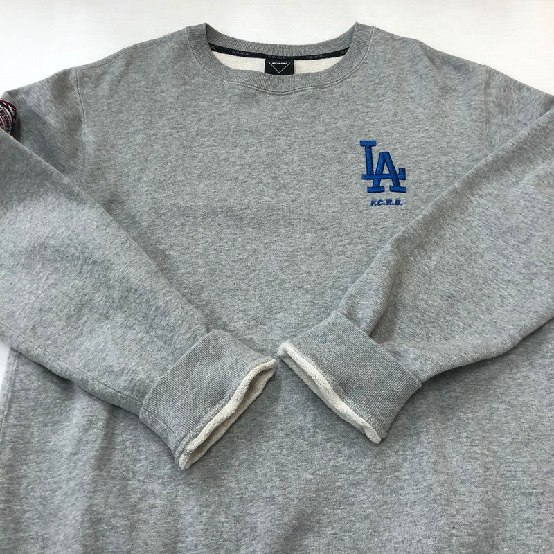 【中古品】【メンズ】 MLB TOUR TEAM CREWNECK SWEAT FCRB-212024 エムエルビー ツアー チーム クルーネック スウェット トップス トレーナー 142-250914-ts-15-fuzh サイズ：M カラー：グレー 万代Net店