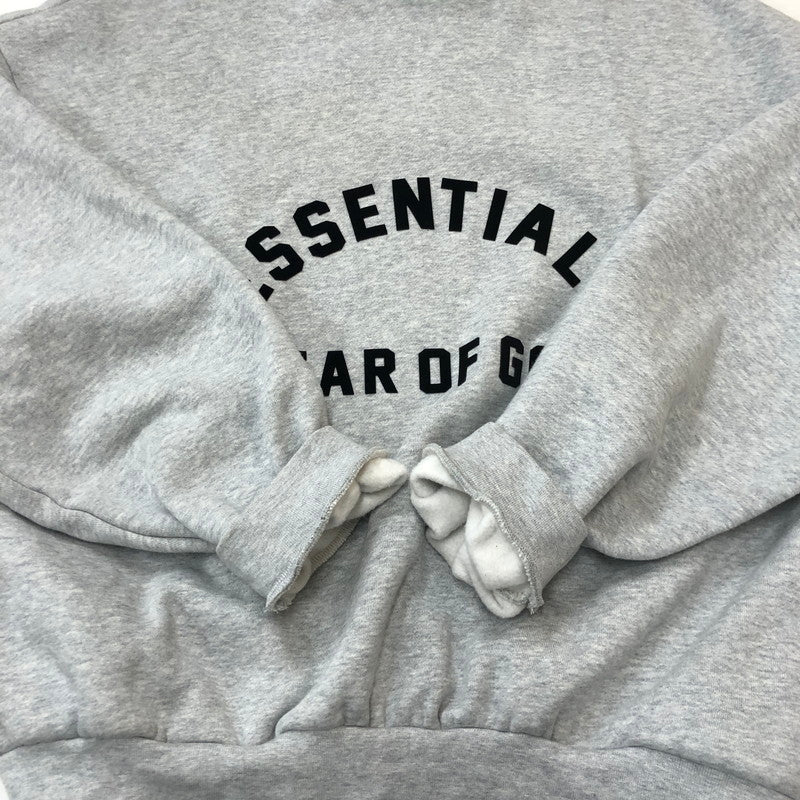 【中古品】【メンズ】 FEAR OF GOD ESSENTIALS フィアーオブゴッド エッセンシャルズ NYLON FLEECE HOODIE 202SP244316F ナイロン フリース フーディ トップス プルオーバーパーカー 142-250914-ts-16-tei サイズ：XS カラー：グレー 万代Net店