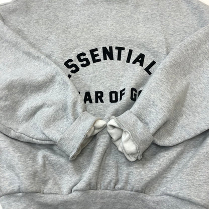 【中古品】【メンズ】 FEAR OF GOD ESSENTIALS フィアーオブゴッド エッセンシャルズ NYLON FLEECE HOODIE 202SP244316F ナイロン フリース フーディ トップス プルオーバーパーカー 142-250914-ts-16-tei サイズ：XS カラー：グレー 万代Net店