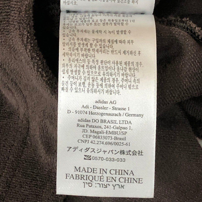 【中古品】【メンズ】 adidas アディダス × WALES BONNER ウェールズボナー 別注 コラボ TOWEL LONG SLEEVE SHIRT IB3251 タオルロングスリーブシャツ トップス 長袖 148-250905-ts-27-tei サイズ：L カラー：ダークブラウン 万代Net店