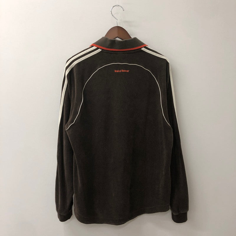 【中古品】【メンズ】 adidas アディダス × WALES BONNER ウェールズボナー 別注 コラボ TOWEL LONG SLEEVE SHIRT IB3251 タオルロングスリーブシャツ トップス 長袖 148-250905-ts-27-tei サイズ：L カラー：ダークブラウン 万代Net店
