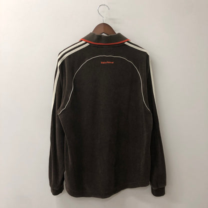 【中古品】【メンズ】 adidas アディダス × WALES BONNER ウェールズボナー 別注 コラボ TOWEL LONG SLEEVE SHIRT IB3251 タオルロングスリーブシャツ トップス 長袖 148-250905-ts-27-tei サイズ：L カラー：ダークブラウン 万代Net店