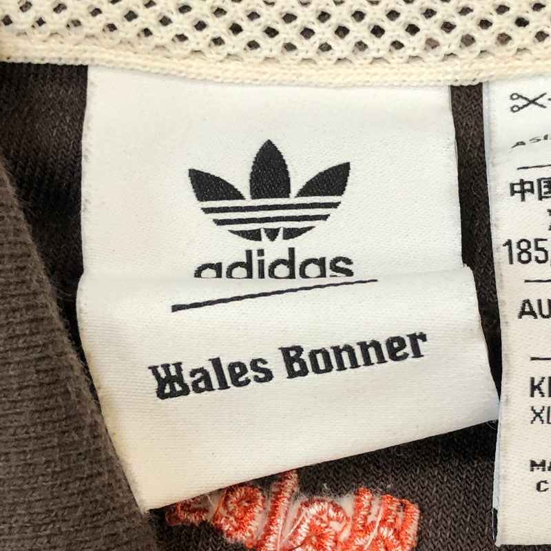【中古品】【メンズ】 adidas アディダス × WALES BONNER ウェールズボナー 別注 コラボ TOWEL LONG SLEEVE SHIRT IB3251 タオルロングスリーブシャツ トップス 長袖 148-250905-ts-27-tei サイズ：L カラー：ダークブラウン 万代Net店