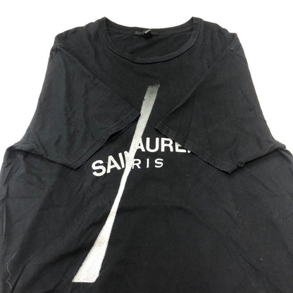 【中古品】【メンズ】 BLACK SCORE ブラックスコア SA SLASH S/S TEE セイントローレント スラッシュ ショートスリーブ Tシャツ トップス 半袖 142-250914-ts-08-tei サイズ：XXL カラー：ブラック 万代Net店